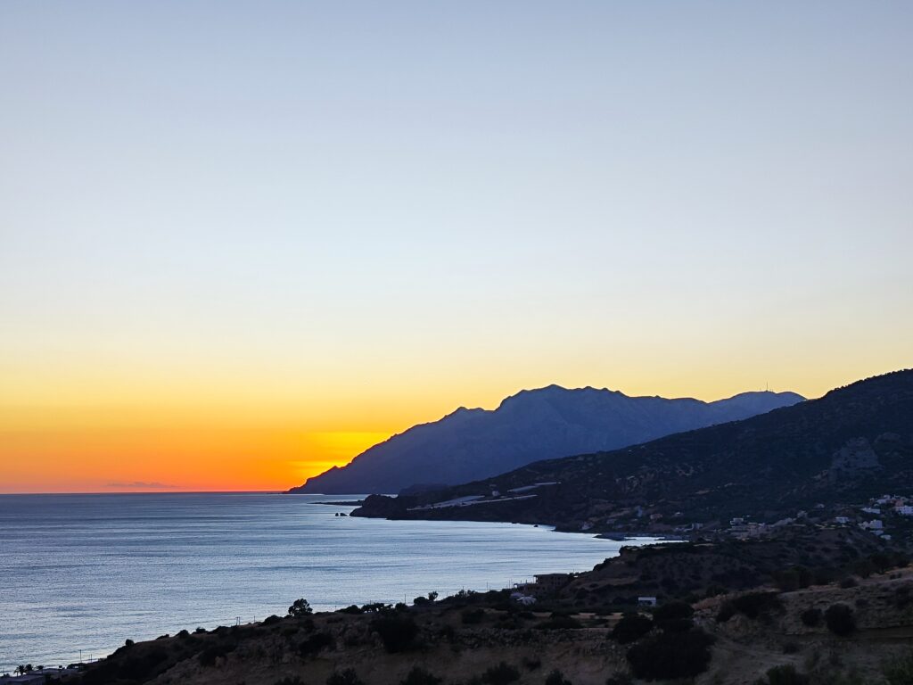 Insel Kreta Sonnenuntergang