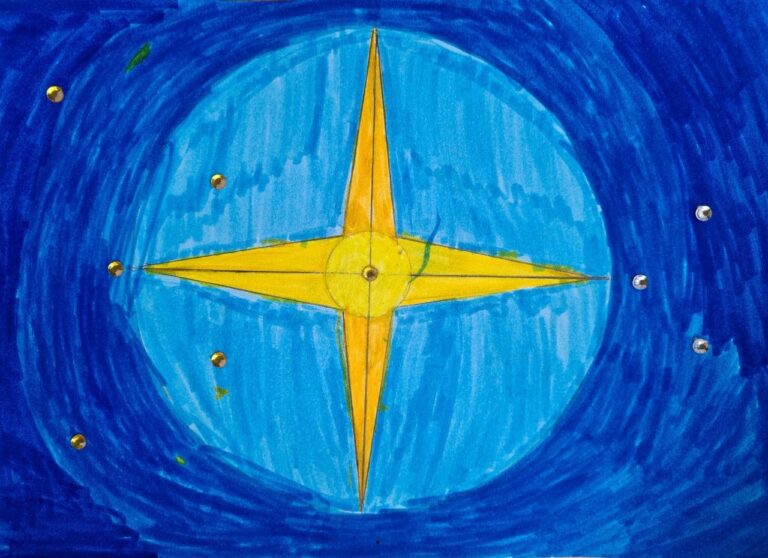 Der fröhliche Mann im Mond